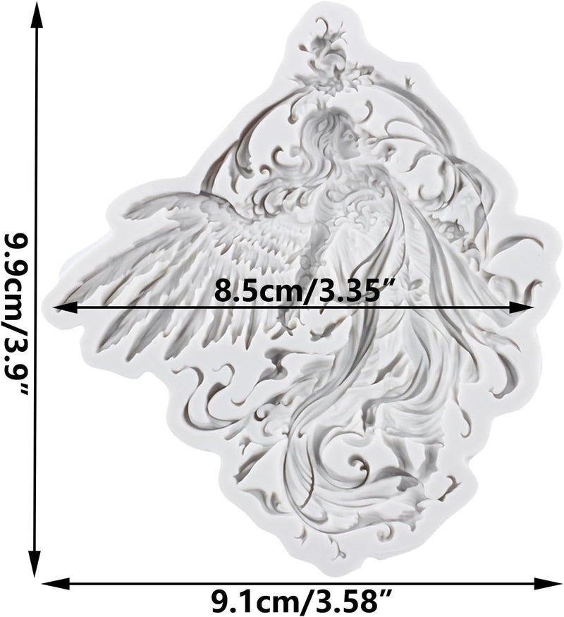 TAOXIBEI Fairy Silicone Mold Fairy Angel Molds for DIY Crafts Epoxy Resin Casting Air Dry Plaster Jewelry Making - Image 2